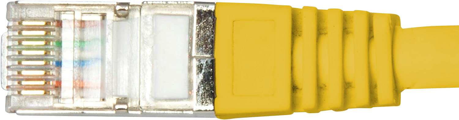 Cavo di rete Patch in CCA Schermato Cat. 6 Giallo F/UTP 2m Bulk - immagine 6