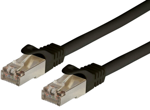 Cavo di rete Patch in CCA Schermato Cat. 6 Nero F/UTP 10 m Bulk