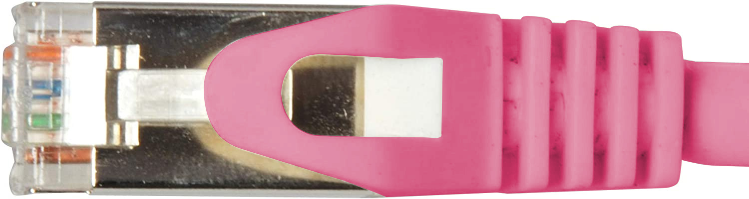 Cavo di rete Patch in CCA Schermato Cat. 6 Rosa F/UTP 1 m Bulk - immagine 5