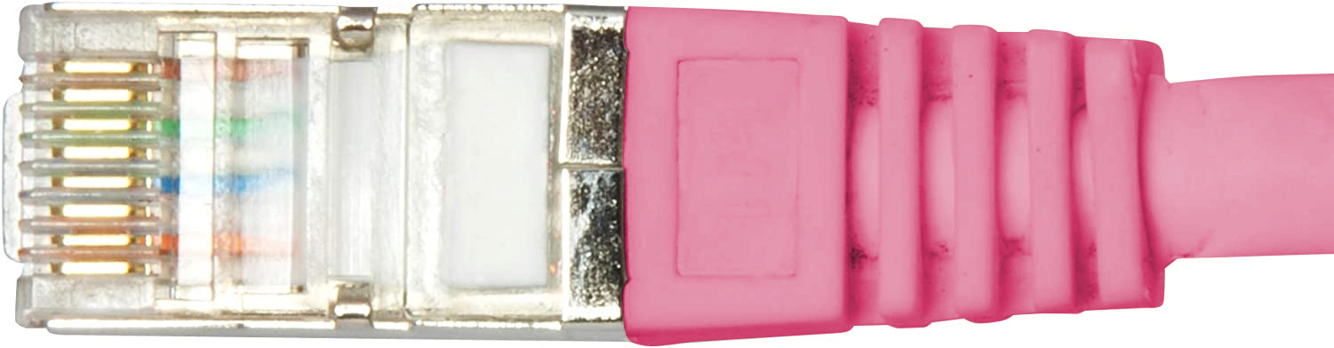 Cavo di rete Patch in CCA Schermato Cat. 6 Rosa F/UTP 2 m Bulk - immagine 6