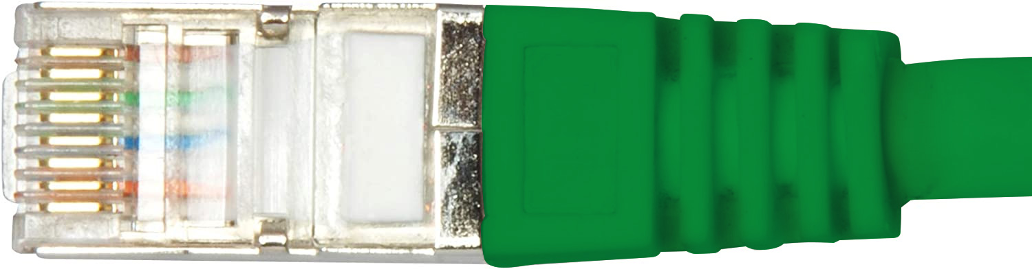 Cavo di rete Patch in CCA Schermato Cat. 6 Verde F/UTP 10 m Bulk - immagine 6