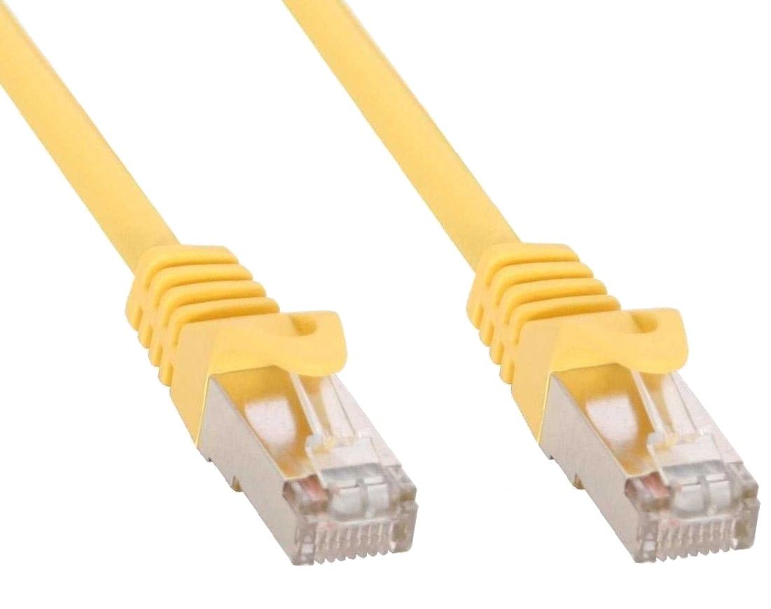 Cavo di rete Patch in rame Cat.6 Giallo SFTP LSZH 2m - immagine 2