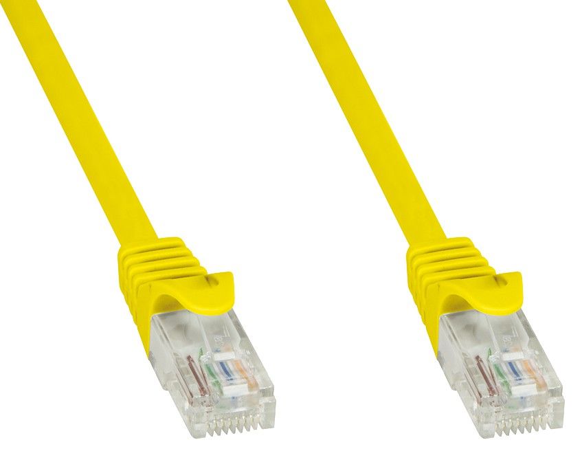 Cavo di Rete Patch in Rame Cat.6 Giallo UTP 10m - immagine 3