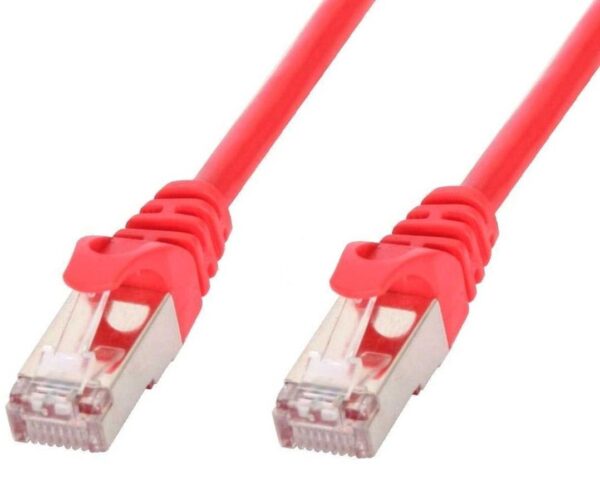 Cavo di rete Patch in rame Cat.6 Rosso SFTP LSZH 2m