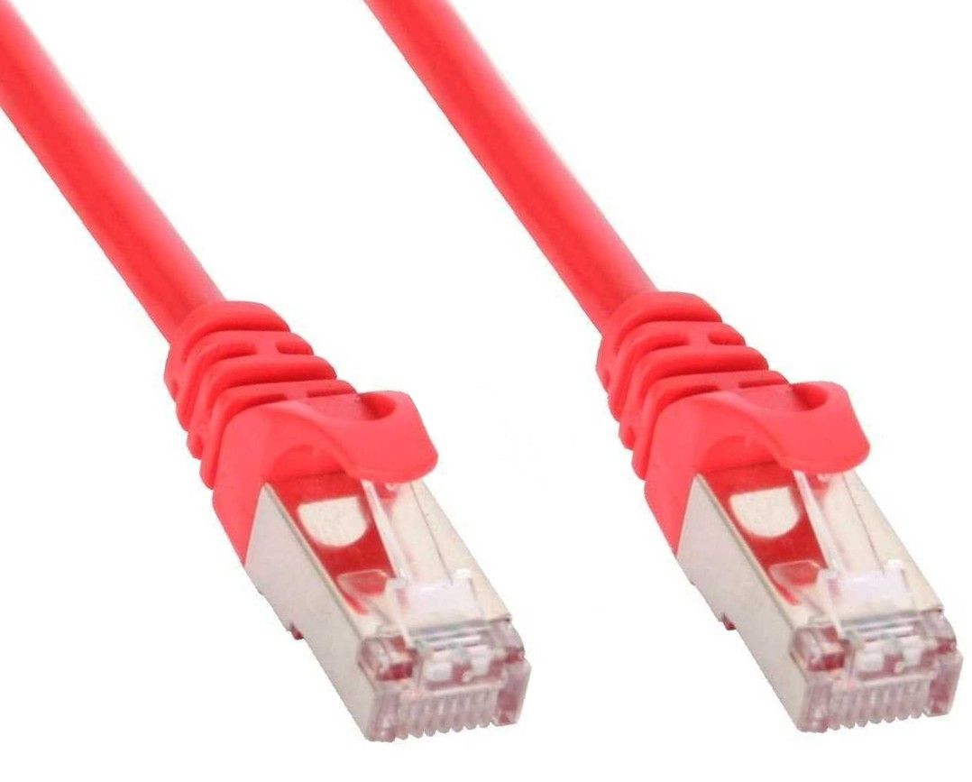 Cavo di rete Patch in rame Cat.6 Rosso SFTP LSZH 2m - immagine 2