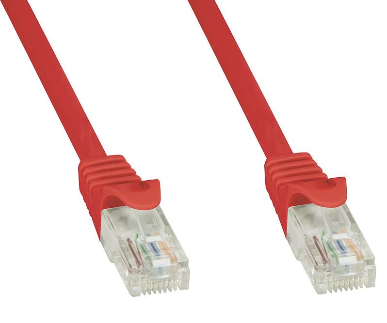 Cavo di Rete Patch in Rame Cat.6 Rosso UTP 10m - immagine 3