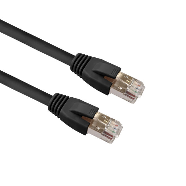Cavo di rete Patch in rame Cat.8.1 SFTP LSZH 10m Nero - immagine 2