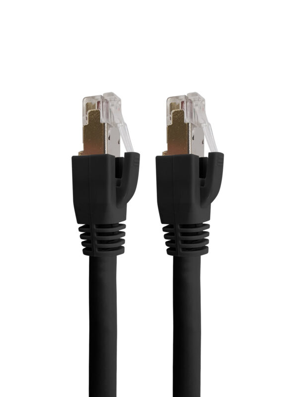 Cavo di rete Patch in rame Cat.8.1 SFTP LSZH 10m Nero - immagine 6