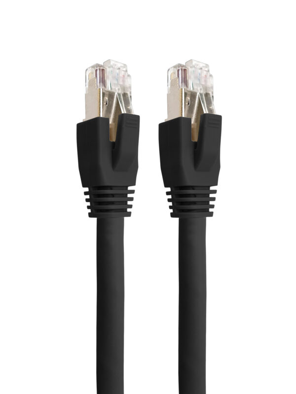 Cavo di rete Patch in rame Cat.8.1 SFTP LSZH 10m Nero - immagine 5