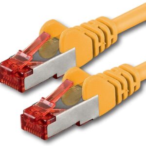 Cavo di rete Patch in rame Cat. 6 Giallo SFTP LSZH 0,25m