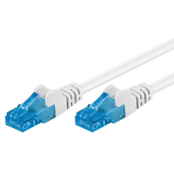 Cavo di rete Patch in Rame Cat. 6A Bianco U/UTP 1 m - immagine 3