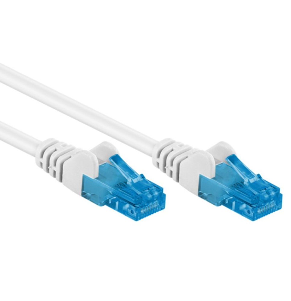 Cavo di rete Patch in Rame Cat. 6A Bianco U/UTP 1 m - immagine 4