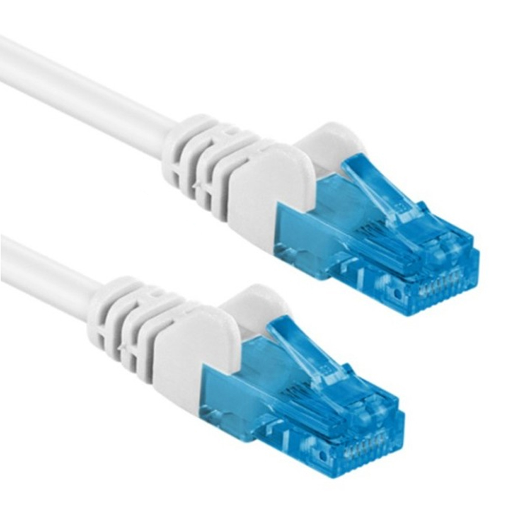 Cavo di rete Patch in Rame Cat. 6A Bianco U/UTP 1 m - immagine 2