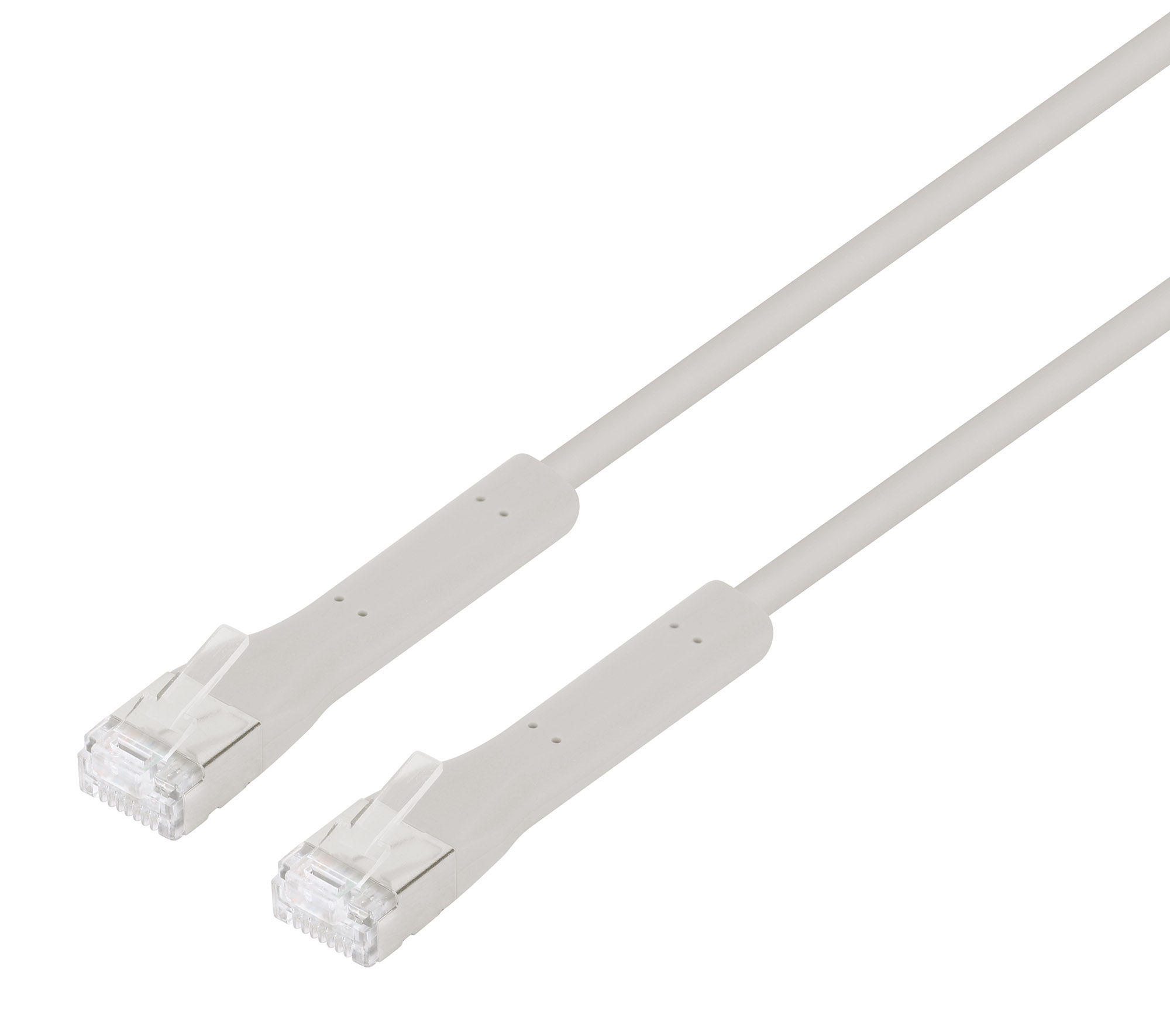 Cavo di rete Patch in Rame Cat. 6A F/FTP Pieghevole FlexiBoot Slim Grigio 0,5 m