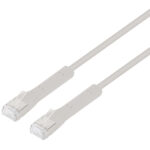 Cavo di rete Patch in Rame Cat. 6A F/FTP Pieghevole FlexiBoot Slim Grigio 1 m