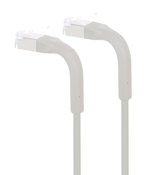Cavo di rete Patch in Rame Cat. 6A F/FTP Pieghevole FlexiBoot Slim Grigio 1 m - immagine 3