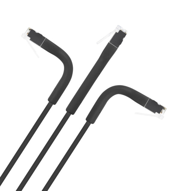 Cavo di rete Patch in Rame Cat. 6A F/FTP Pieghevole FlexiBoot Slim Nero 0,3 m - immagine 6