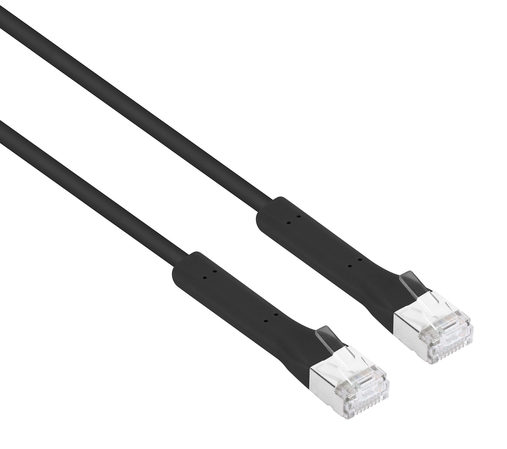 Cavo di rete Patch in Rame Cat. 6A F/FTP Pieghevole FlexiBoot Slim Nero 1,5 m - immagine 2