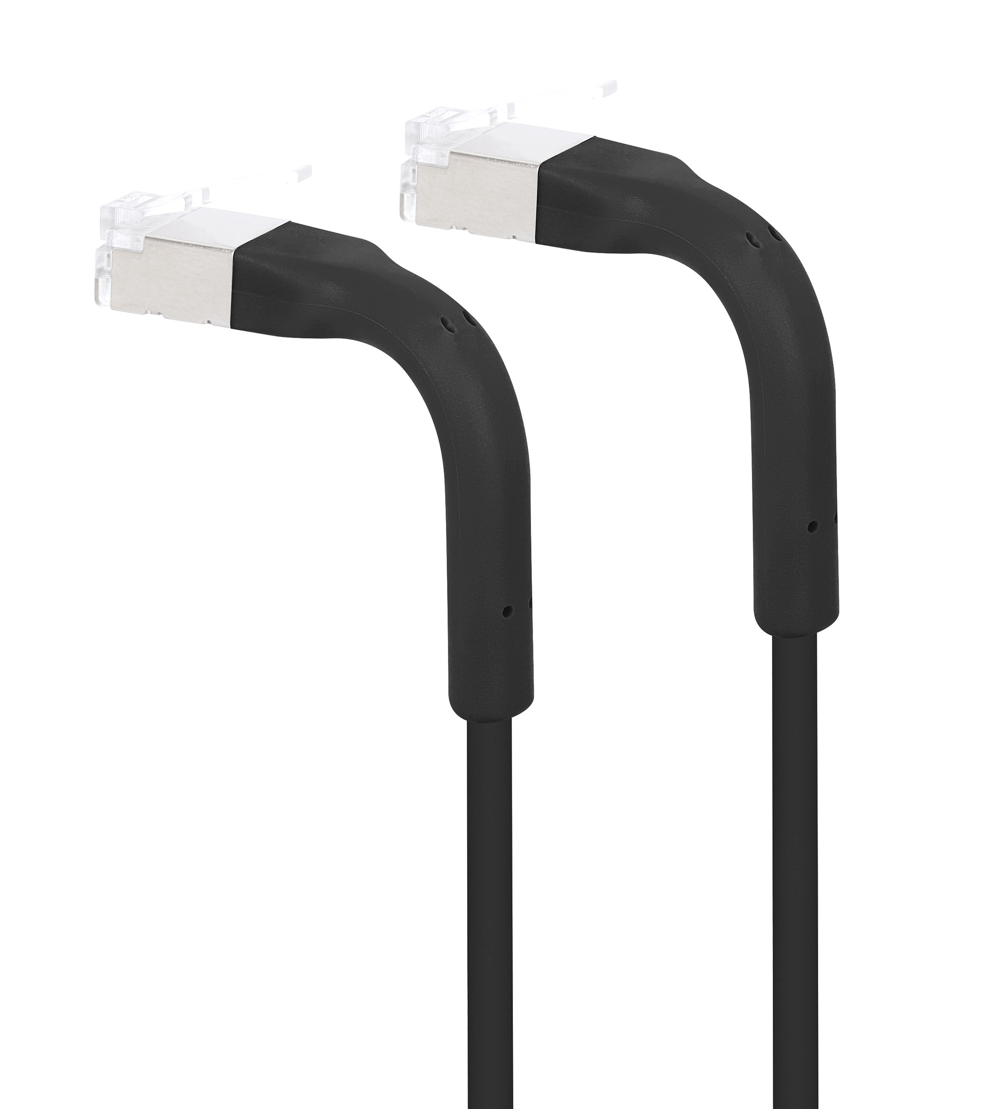 Cavo di rete Patch in Rame Cat. 6A F/FTP Pieghevole FlexiBoot Slim Nero 1 m - immagine 3