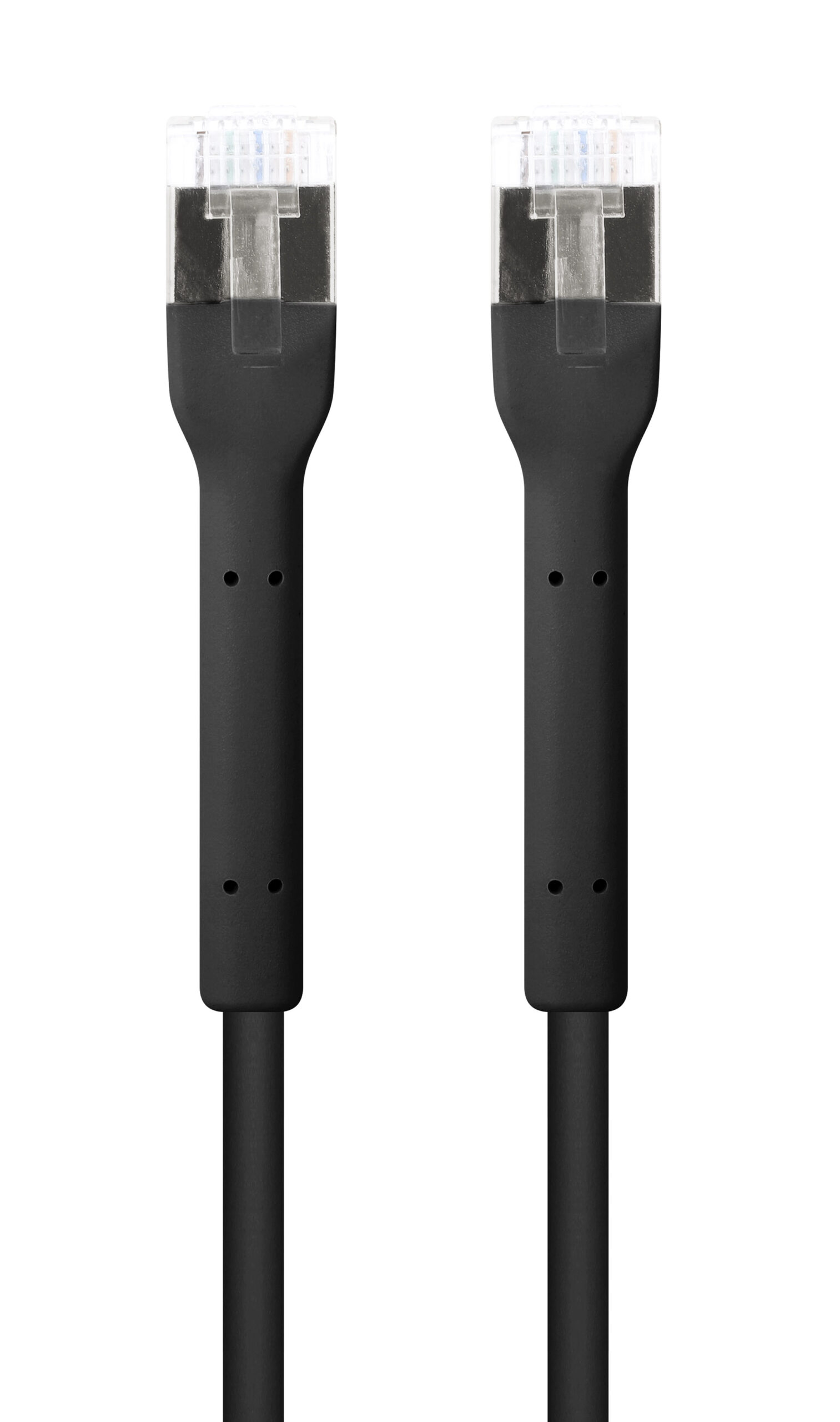 Cavo di rete Patch in Rame Cat. 6A F/FTP Pieghevole FlexiBoot Slim Nero 2 m - immagine 5