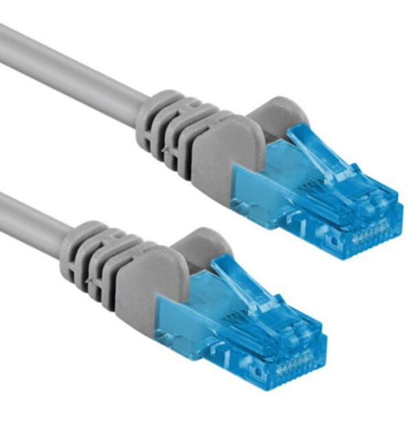 Cavo di rete Patch in Rame Cat. 6A Grigio UTP 0,5 m - immagine 2