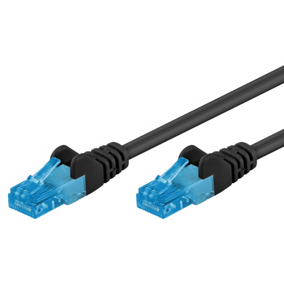 Cavo di rete Patch in Rame Cat. 6A Nero U/UTP 10 m - immagine 3