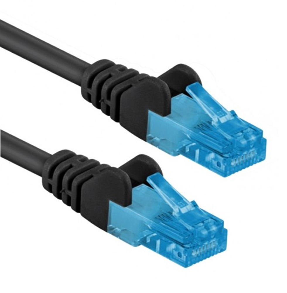 Cavo di rete Patch in Rame Cat. 6A Nero U/UTP 10 m - immagine 2