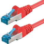 Cavo di Rete Patch in Rame Cat. 6A S/FTP LSZH 2 m Rosso