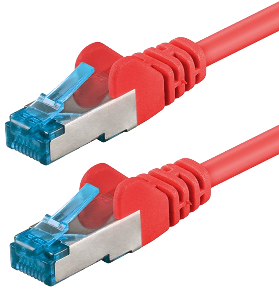 Cavo di Rete Patch in Rame Cat. 6A S/FTP LSZH 2 m Rosso