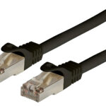Cavo di Rete Patch in Rame Cat. 6A SFTP LSZH 0,25 m Nero
