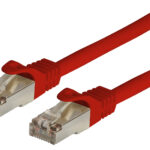 Cavo di Rete Patch in Rame Cat. 6A SFTP LSZH 0,25 m Rosso