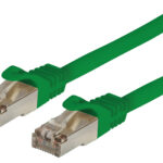 Cavo di Rete Patch in Rame Cat. 6A SFTP LSZH 0,25 m Verde