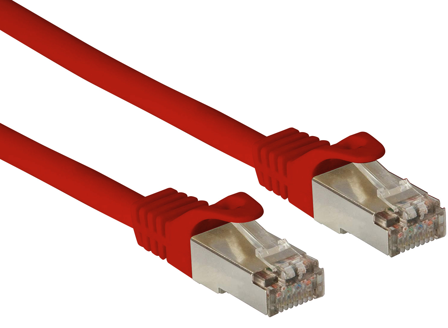 Cavo di Rete Patch in Rame Cat. 6A SFTP LSZH 10 m Rosso - immagine 2