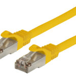 Cavo di Rete Patch in Rame Cat. 6A SFTP LSZH 15 m Giallo
