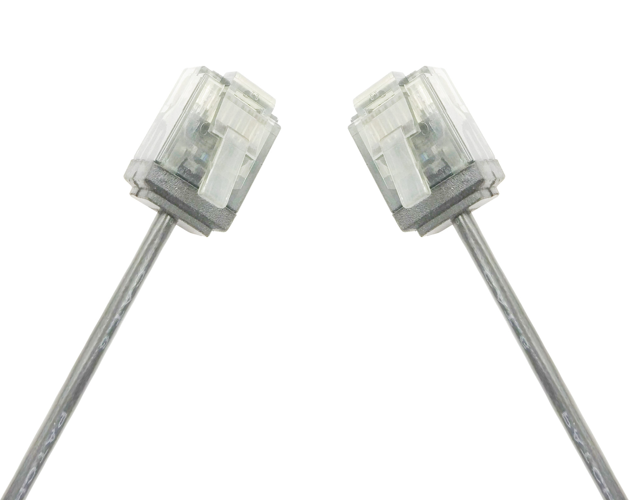 Cavo di rete Patch in Rame Ultra Slim Cat.6 Grigio UTP 0,25 m - immagine 3