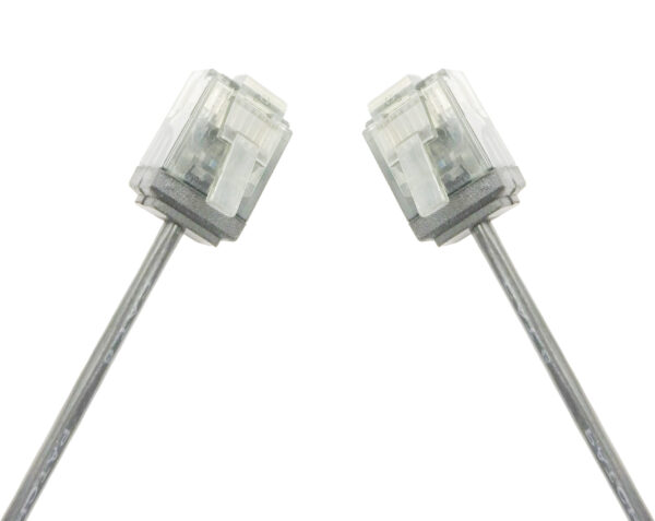 Cavo di rete Patch in Rame Ultra Slim Cat.6 Grigio UTP 1,5 m - immagine 2