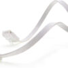 Cavo di Rete Patch Piatto in CCA Cat.5E Bianco UTP 2m - immagine 3