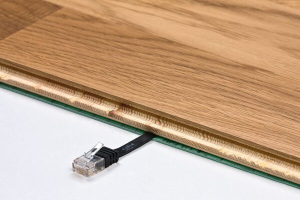 Cavo di Rete Patch Piatto in CCA Cat.5E Bianco UTP 2m - immagine 8