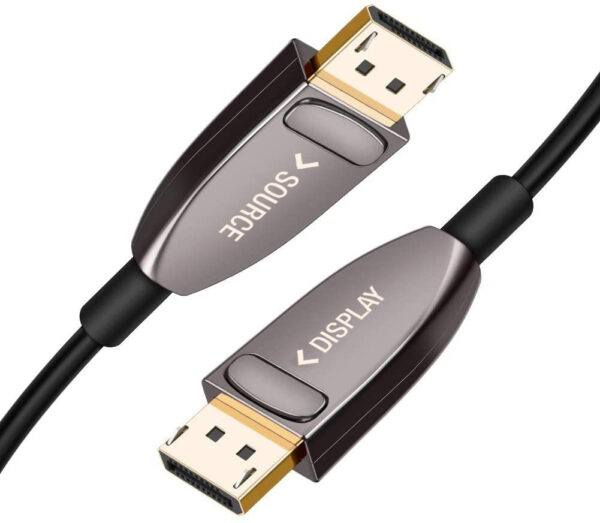 Cavo Ottico Attivo DisplayPort 1.4 AOC 8K@60Hz 32.4 Gbps Connettori a Scatto 30m - immagine 9