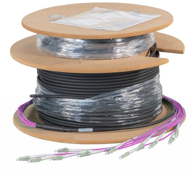 Cavo Fibra Ottica Multimodale 4 Fibre OM4 LC/LC 50/125 100 m - immagine 2