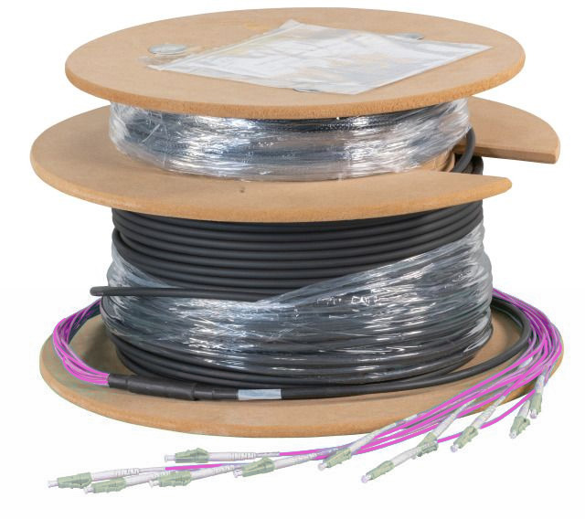 Cavo Fibra Ottica Multimodale 4 Fibre OM4 LC/LC 50/125 50 m - immagine 2