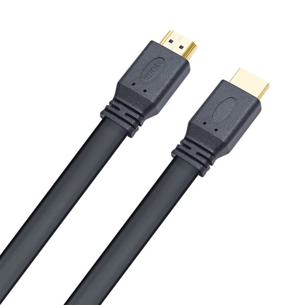 Cavo HDMI 2.0 High Speed con Ethernet A/A M/M Piatto 2m - immagine 6
