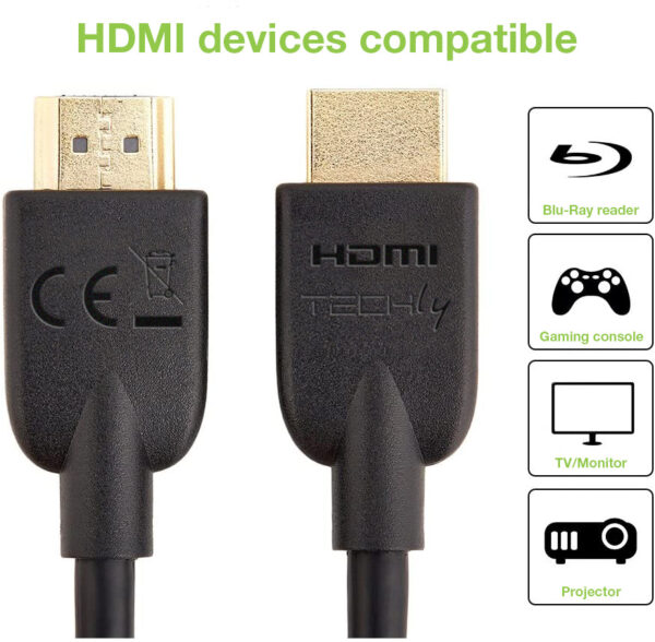 Cavo HDMI™ High Speed 2.0 A/A M/M 1m Nero - immagine 7