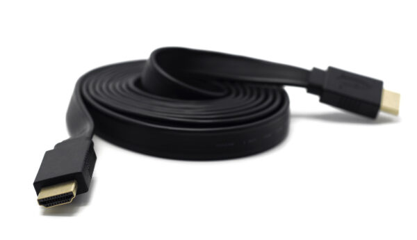 Cavo HDMI High Speed con Ethernet A/A M/M Piatto 2m - immagine 3