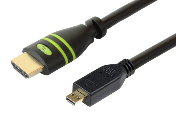 Cavo HDMI™ Highspeed con ethernet channel 1.4 A M/ Micro D M, 5 m