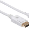 Cavo Mini DisplayPort Maschio a DisplayPort Maschio 4K 60Hz 1m Bianco - immagine 3