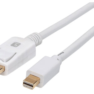 Cavo Mini DisplayPort Maschio a DisplayPort Maschio 4K 60Hz 1m Bianco
