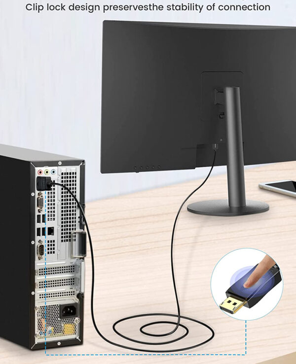 Cavo Monitor DisplayPort a DVI 2 m - immagine 9