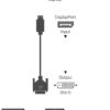 Cavo Monitor DisplayPort Maschio a DVI Maschio Passivo 2m Nero - immagine 3