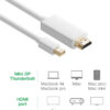 Cavo Monitor Mini DisplayPort (Thunderbolt) / HDMI 2m Bianco - immagine 4
